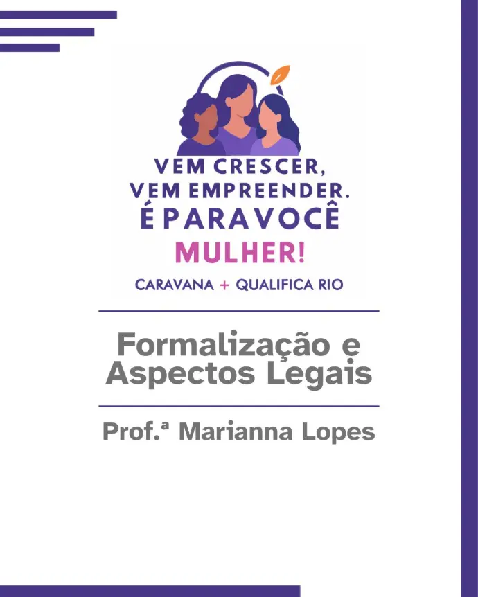 Curso: Formalização e Aspectos Legais